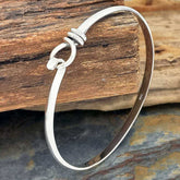 Circle Loop Silver Bracelet