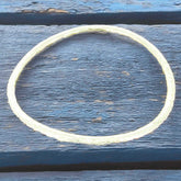 handmade hammered curve silver bangle