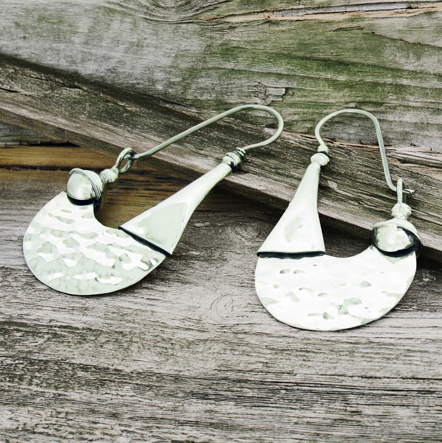 Tribal Hammered Silver Earrings (12) – Silver Bubble