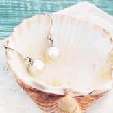 Handmade silver ball earrings