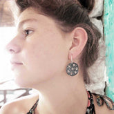 Statement Oxidised starry night earrings