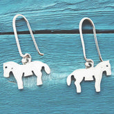 Sterling Silver Horse Earrings
