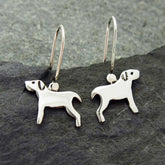 Dog Silver Earrings
