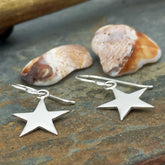 Mexican Silver Start Earrings