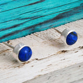 Lapis Lazuli Sterling Silver Studs