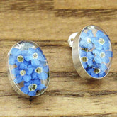 Forget-me-not Sterling studs