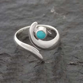 Cuernita Turquoise Silver Ring