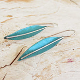 Long leaf unusual earrings