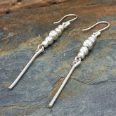Cascading Balls Sterling Silver Earrings