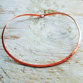 Hammered Copper Torque Necklace