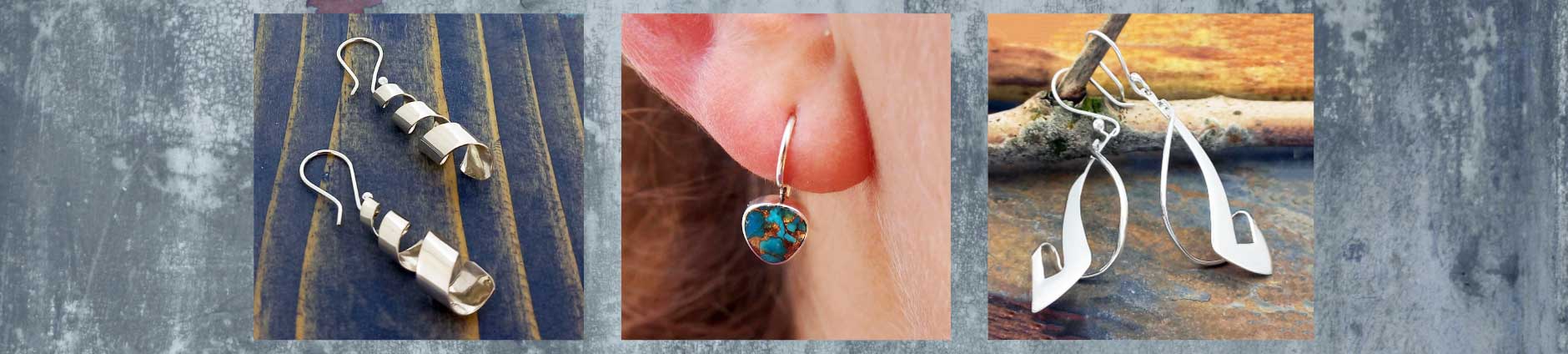 Sterling Silver Drop Earrings by Silver Bubble Jewellery