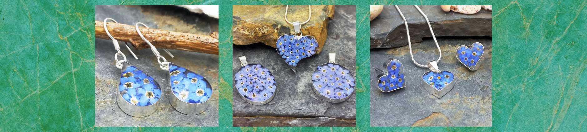 Forget-me-not jewellery by Silver Bubble