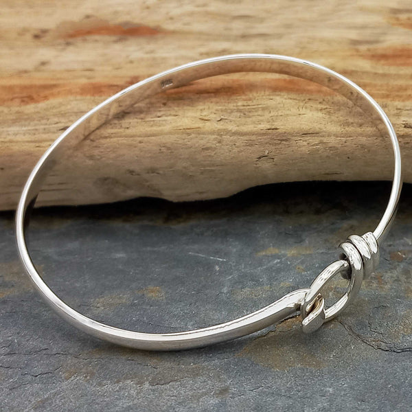 Mexican silver circle clasp handmade bracelet