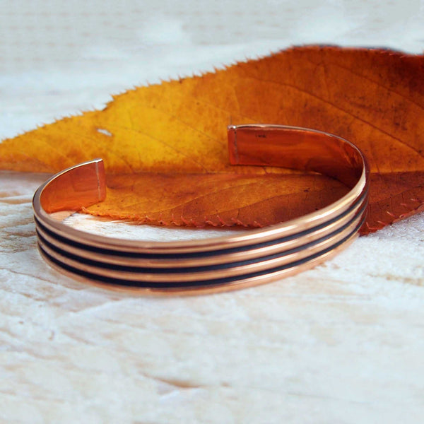 Man's copper cuff