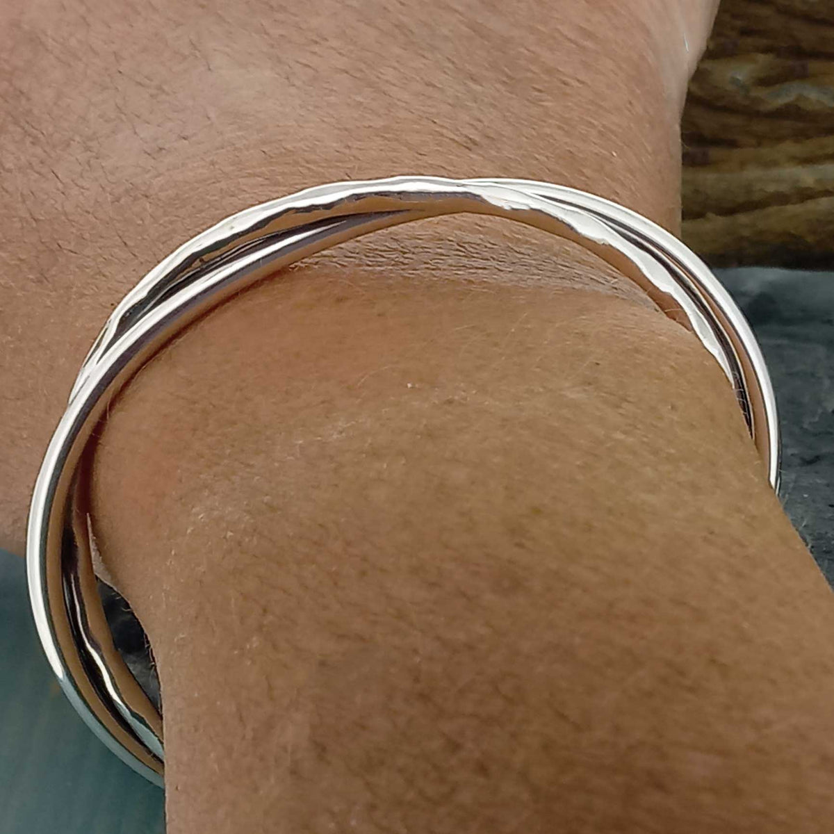 Mexican silver cuff bracelet