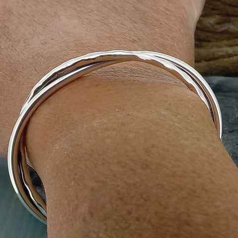 Mexican silver cuff bracelet