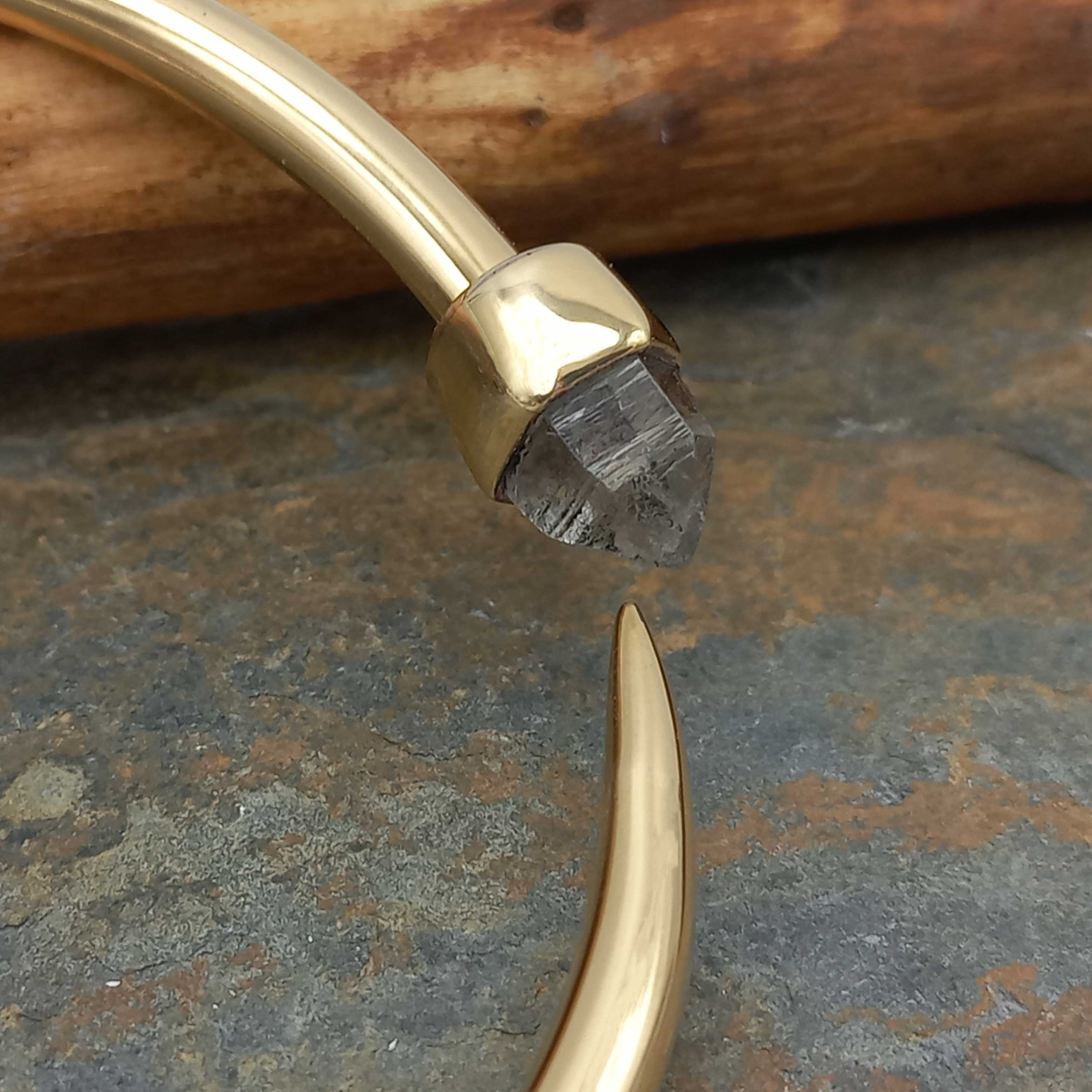 Smoky Quartz Tumbuga Bangle