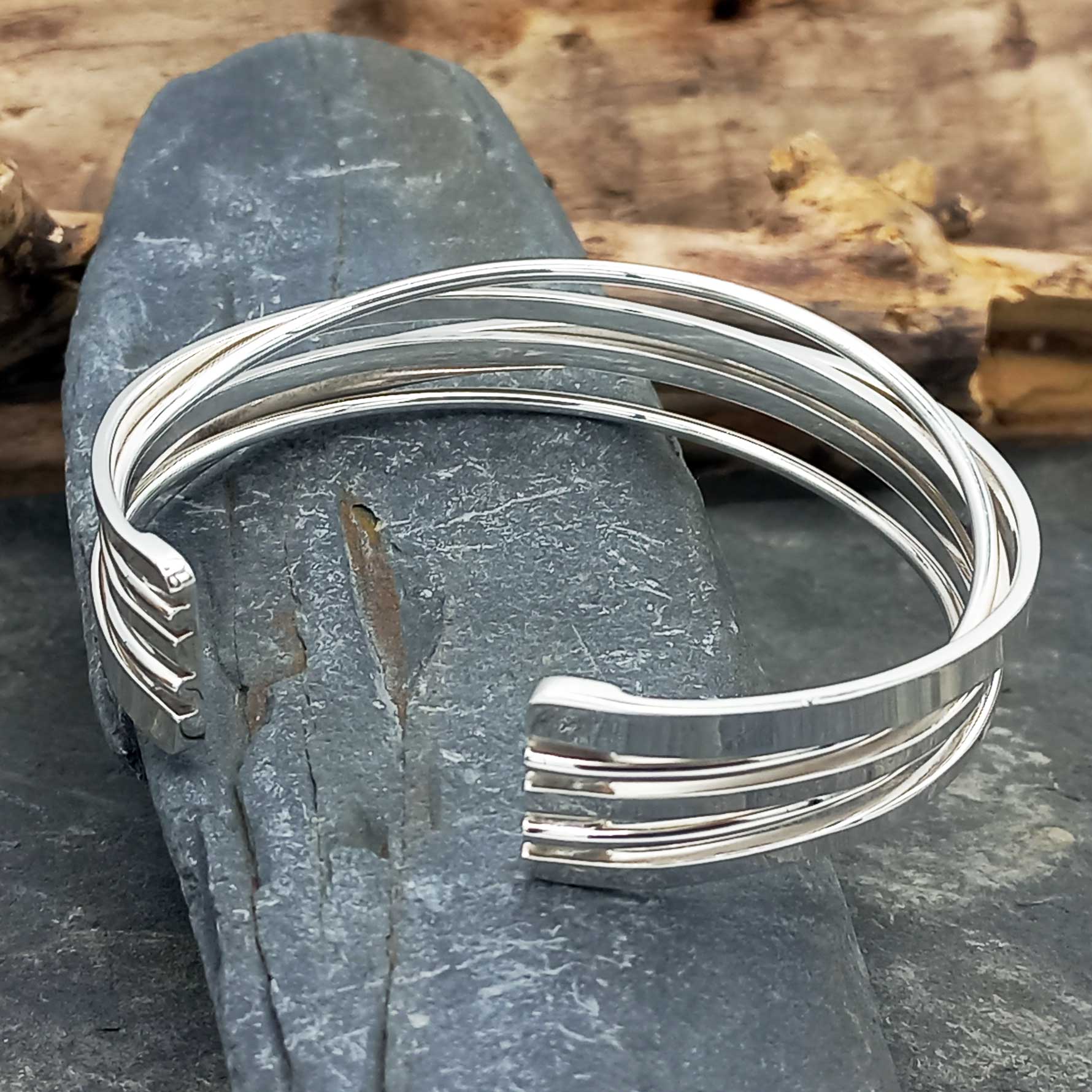 Destino Cuff Silver Bracelet (169)