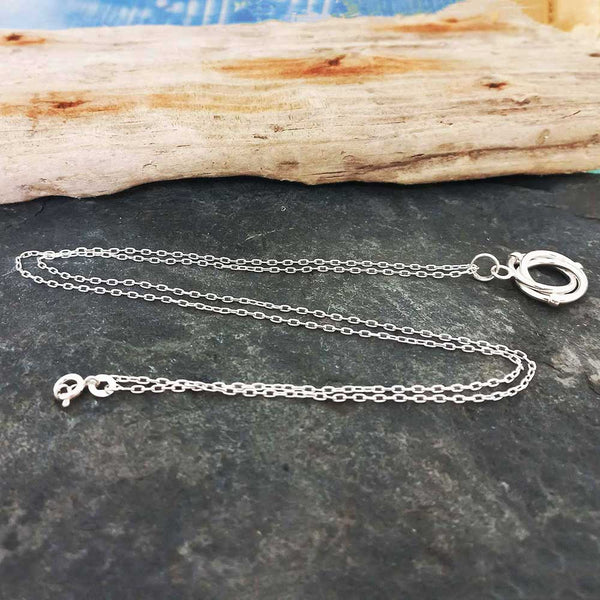 16" 18" 24" Silver Cable Link Chain