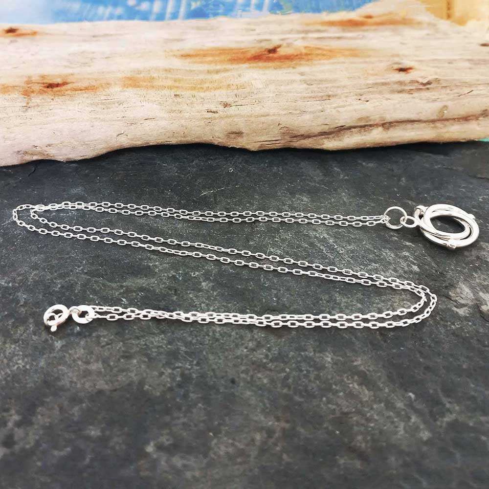 24" Silver Cable Link Chain