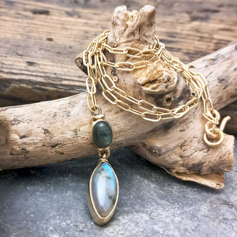 Handmade Labradorite necklace