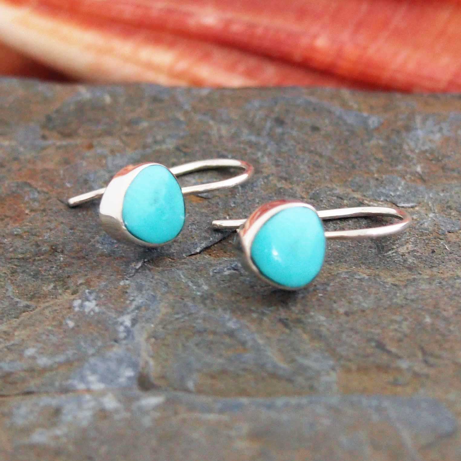 Turquoise sterling silver earrings