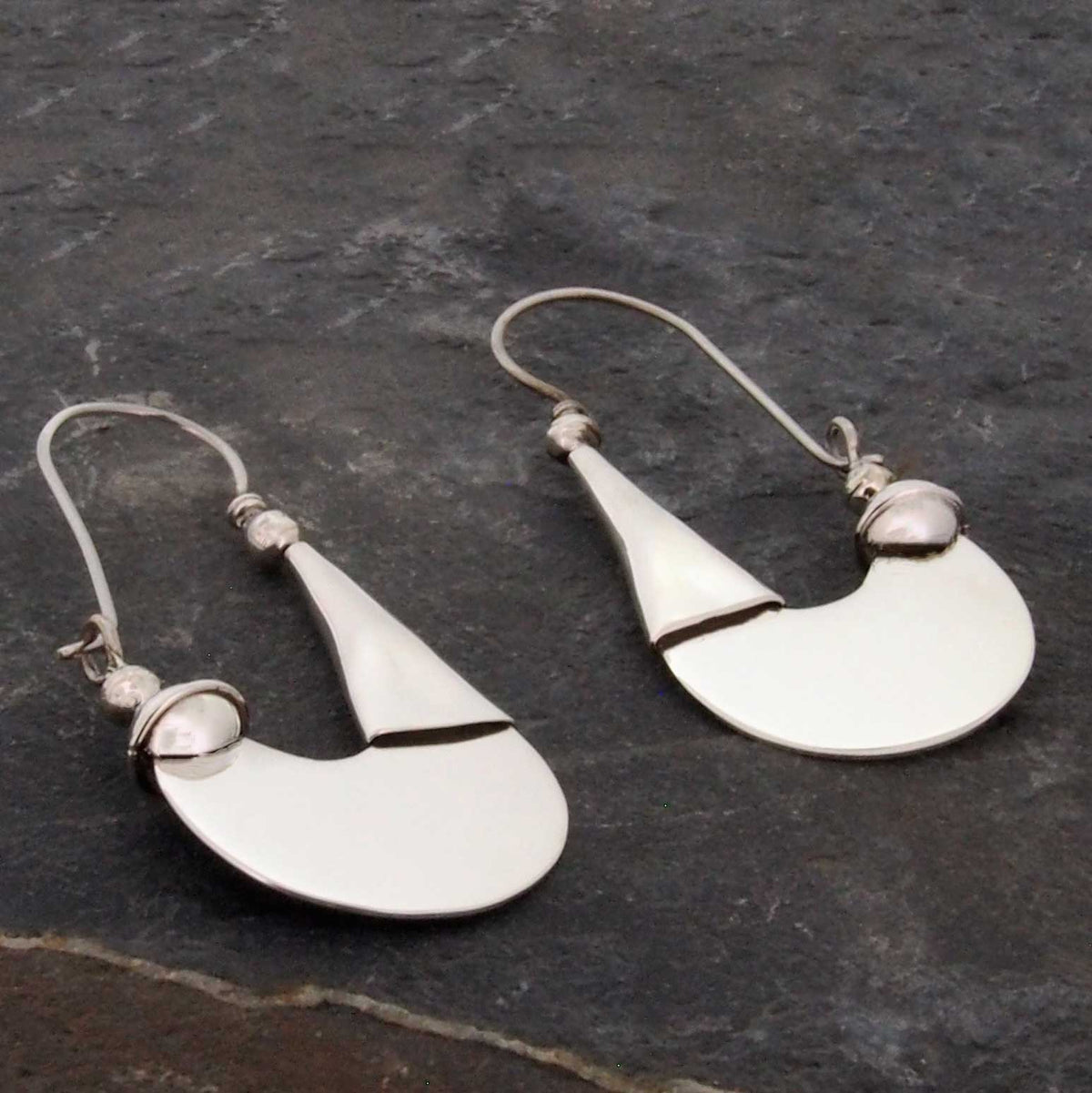 Tribal Mexican silver earrings
