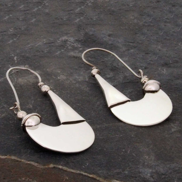 Tribal Mexican silver earrings