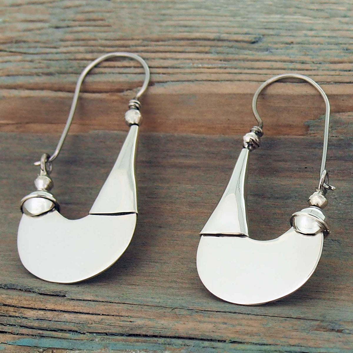Handmade Sterling Silver Tribal Earrings