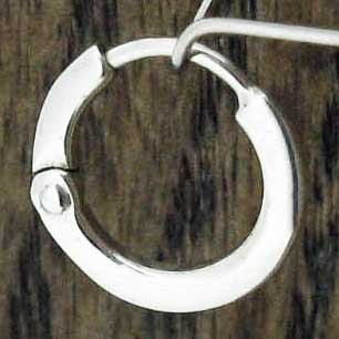 small Mexican silver hoop earrrings