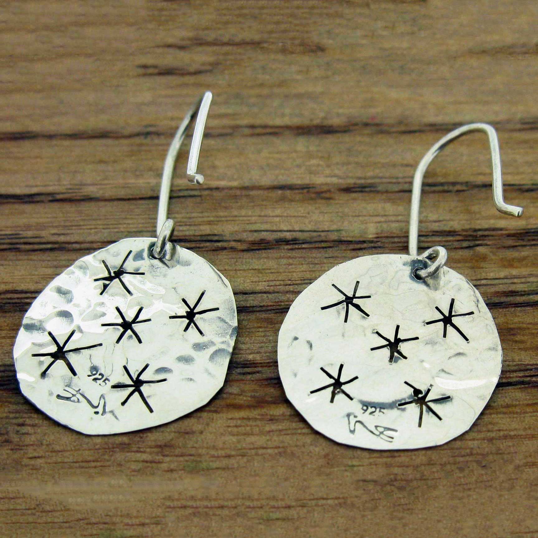Starry Night Mini Silver Earrings (622)