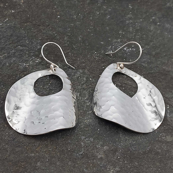 Handmade sterling silver statement earrings