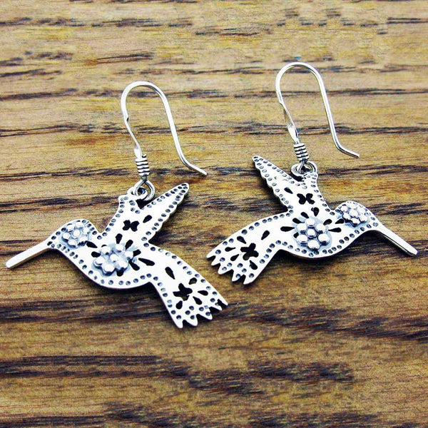 Mexican hummingbird earrings