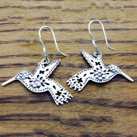 Mexican hummingbird earrings