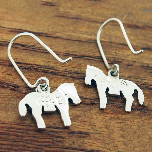 Horse Silver Earrings (689)