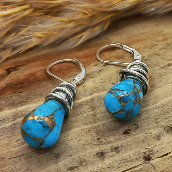 Turquoise drop earrings