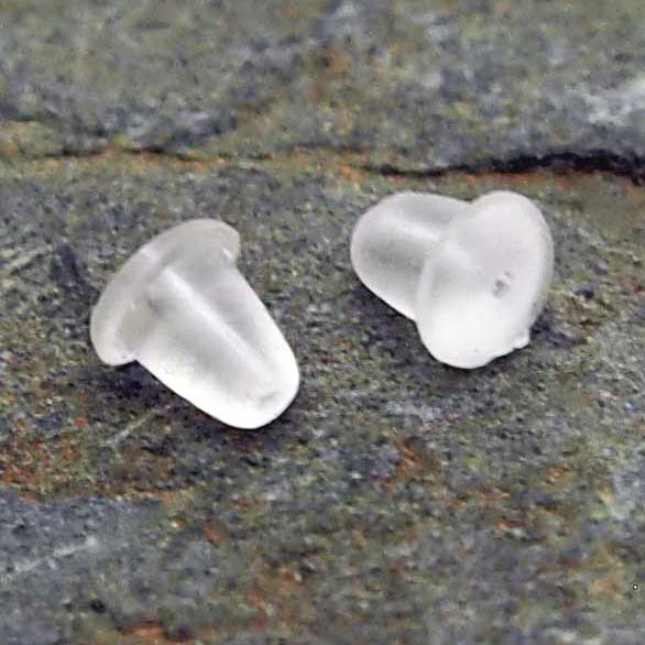 Clear Silicone Earrings Backs Main image