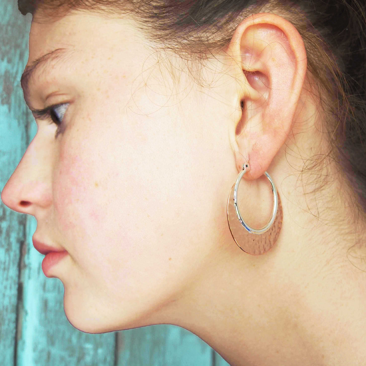 Handmade statement hoops