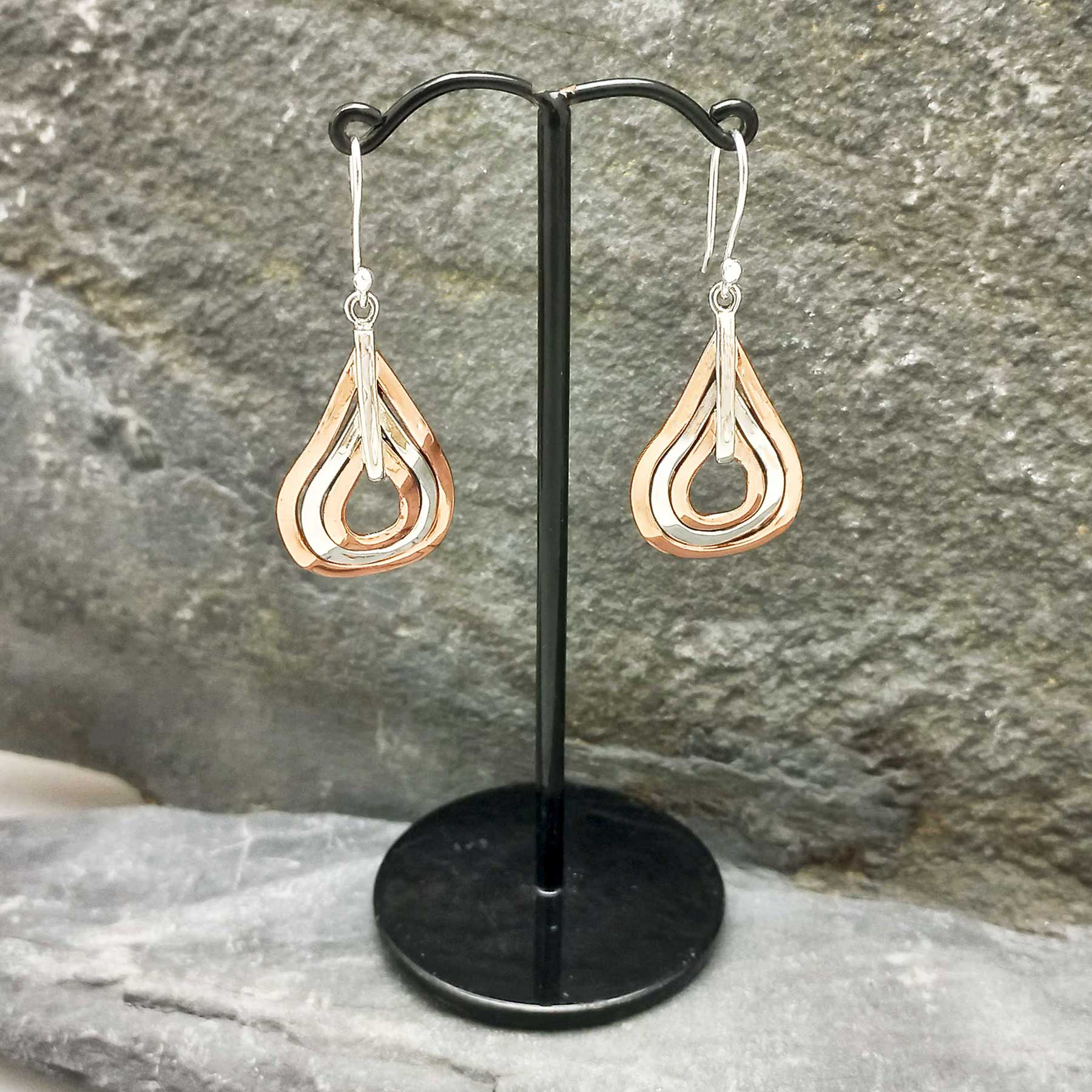 Andkiss Rhinestone Decor Drop Earrings | SHEIN A