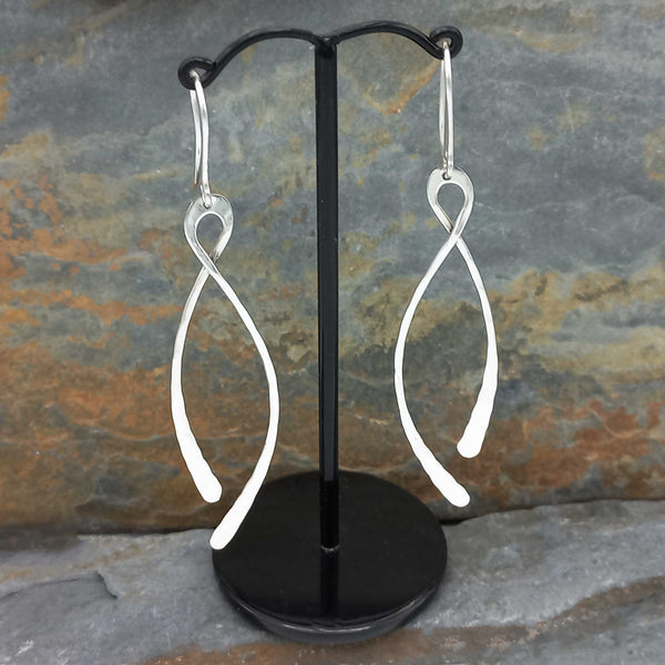Hammered Sterling Silver Earrings