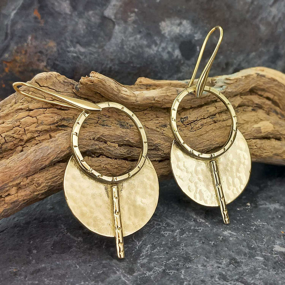 Half Moon Brass Earrings Main image