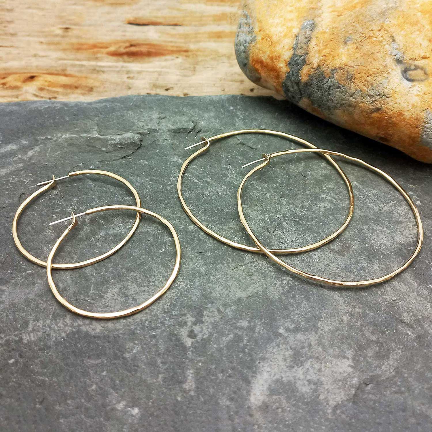 Small & Large Brass Hoops
