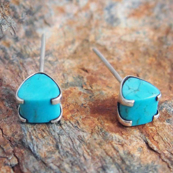 Unusual sterling silver stud earrings