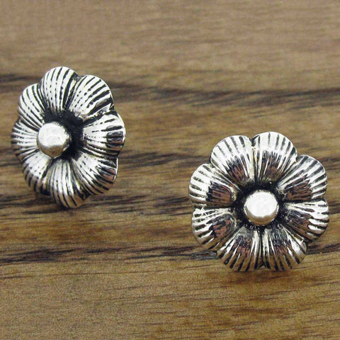 Periwinkle Silver Stud Earrings 