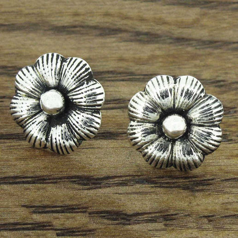Periwinkle flower studs