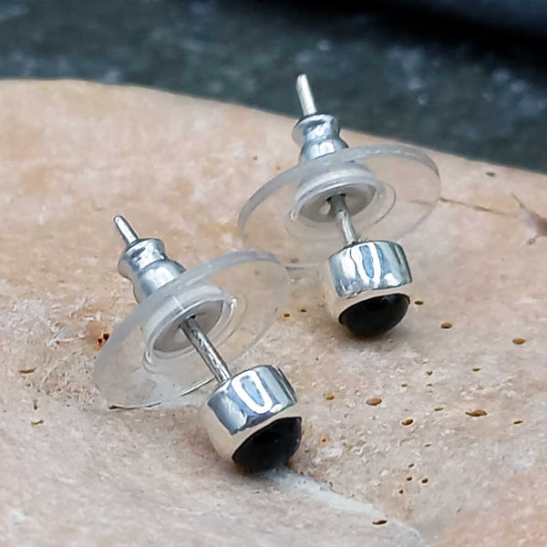 Onyx handmade studs
