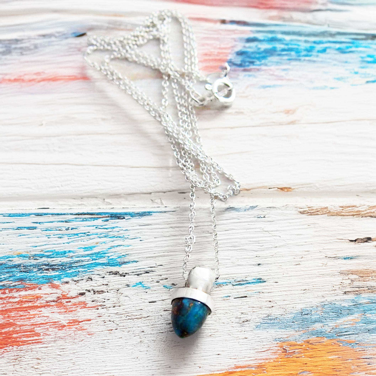 Handmade Turquoise Drop Necklace Main image