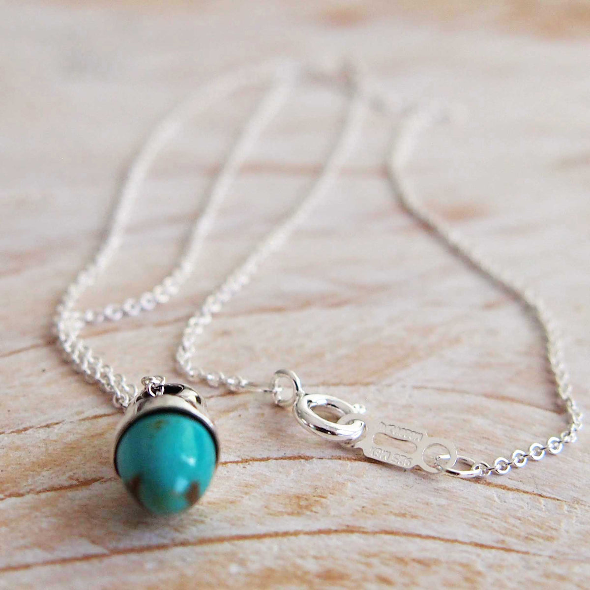 Mexican silver turquoise necklace