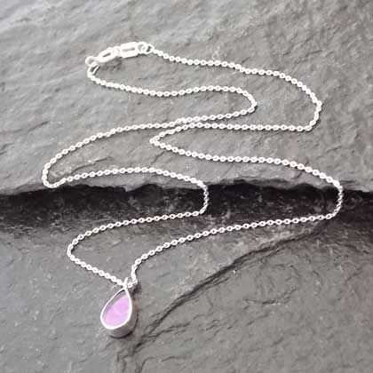 Handmade Amethyst Silver Necklace
