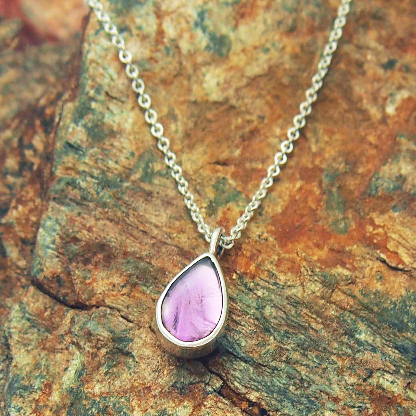 Amethyst Gotita Silver Necklace (51) Secondary image